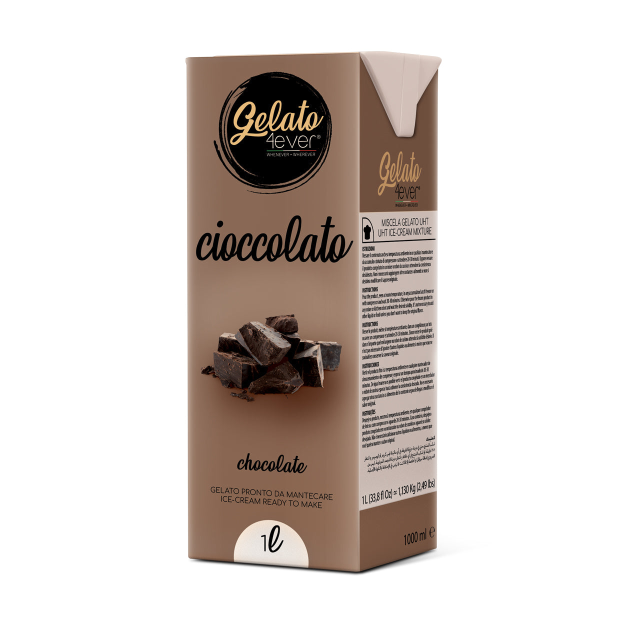 Kant en Klaar ijsmix - 1L- Gelato4ever - diverse smaken op voorraad