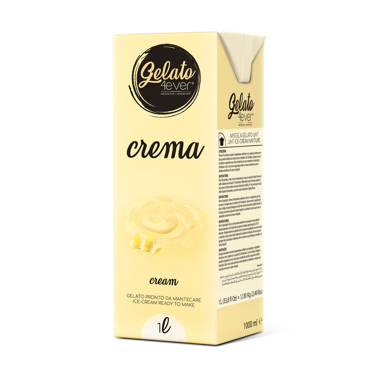 Kant en Klaar ijsmix - 1L- Gelato4ever - diverse smaken op voorraad