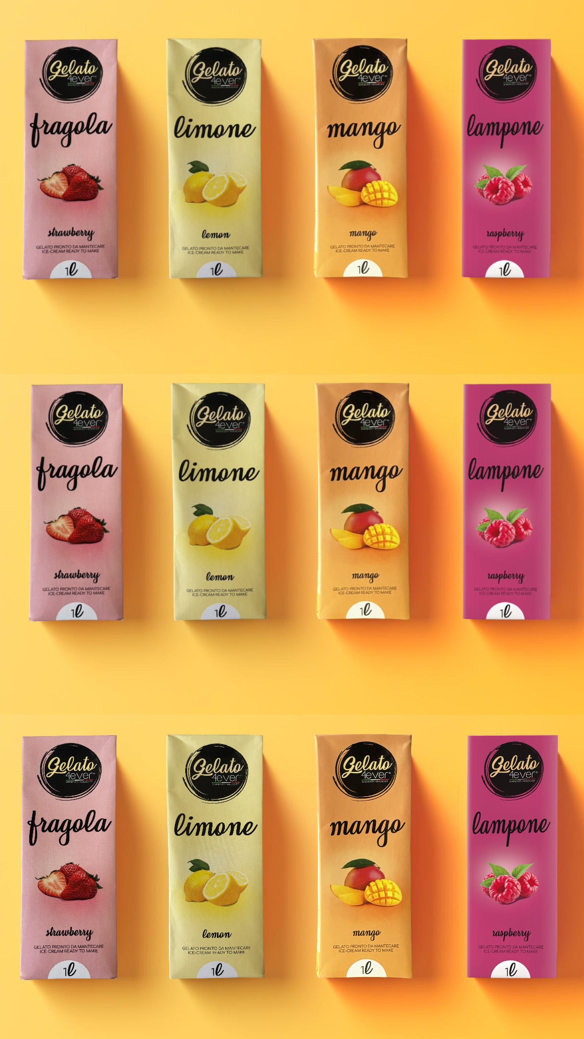 Kant en Klaar ijsmix - 1L- Gelato4ever - diverse smaken op voorraad